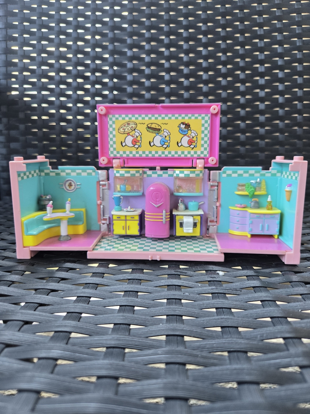 🍳 1999 Bluebird Polly Pocket Dream Builder Kitchen EUC VTG